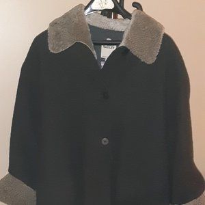 Hilary Radley Wool Shearling Coat, Size 6